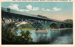 73298629 Philadelphia Pennsylvania Park Trolley Bridge From Strawberry Mansion F - Other & Unclassified