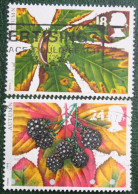 Autumn FRUIT (Mi 1463-1464) 1993 Used Gebruikt Oblitere ENGLAND GRANDE-BRETAGNE GB GREAT BRITAIN - Used Stamps