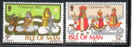 ISOLA DI MAN ISLE OF MAN 1983 CHRISTMAS NATALE NOEL WEIHNACHTEN NAVIDAD COMPLETE SET SERIE COMPLETA MNH - Man (Eiland)