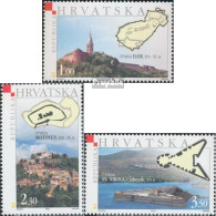 Kroatien 737-739 (kompl.Ausg.) Postfrisch 2005 Türme - Kroatië