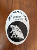 AUTOCOLLANT JACK’S HEALTH CENTER - FITNESS BODYBUILDING HALTERES SPORT – ANTWERPEN ANVERS – BELGIQUE BELGIË BELGIUM - Stickers