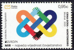 MONTENEGRO 2023 Europa CEPT. The Peace - Fine Stamp MNH - Montenegro