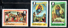 GIBRALTAR GIBILTERRA 1983 CHRISTMAS NATALE NOEL WEIHNACHTEN NAVIDAD COMPLETE SET SERIE COMPLETA MNH - Gibraltar