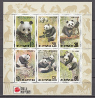 North Korea 1991,6V In Block,Pandabear,pandaberen,MNH/Postfris(L4451) - Orsi