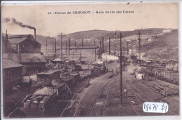 LE CREUSOT- LES USINES- GARE MIXTE DES USINES - Le Creusot