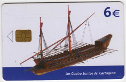 Espagne 6€ Museo Naval  Los Cuatro Santos De Cartagena  08/03 501.200 Exemplaires Vide - Emissions Basiques