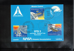 USA 1981 Space / Weltraum Space Shuttle Columbia STS 2 Interesting Postcard - USA