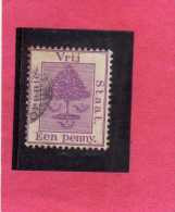 ORANGE FREE STATE STATO LIBERO 1868 1900 TREE ALBERO PENNY VIOLET 1894 USED USATO - Stato Libero Dell'Orange (1868-1909)