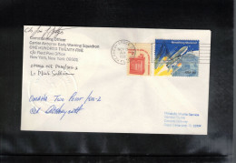 USA 1981 Space / Weltraum Space Shuttle - Carrier Airborne Early Warning Squadron Interesting Signed Postcard - Slowenien