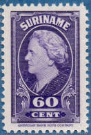 Suriname, 1945 ƒ 0.60  Queen Wilhelmina MNH - Surinam ... - 1975