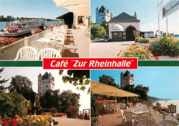 73935938 Eltville_Rhein Cafe Zur Rheinhalle Anlegestelle Terrasse - Eltville