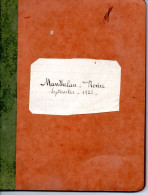 MANTHELAN 37 MANUSCRIT DE LA REVUE JOUEE SALLE INDRAULT EN SEPTEMBRE 1923 + COUPURE DE PRESSE RELATANT LA SOIREE - Manuscrits