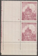 093/ Pof. 32; Corner 4-block With Coupon, Plate Mark * - Unused Stamps