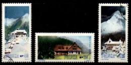 POLOGNE   -   1972 .  Y&T N° 2050 à 2052 Oblitérés .  Tourisme à La Montagne - Used Stamps