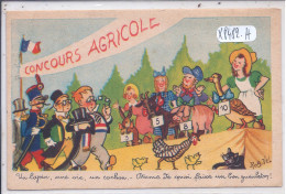 ILLUSTRATION- ROB-VEL- CONCOURS AGRICOLE- UN LAPIN- UNE OIE- UN COCHON... - Autres & Non Classés