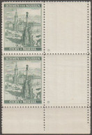 099b/ Pof. 34; Corner 4-block With Coupon, Plate Mark * - Unused Stamps