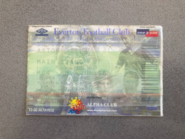 Everton V Aston Villa 1999-00 Match Ticket - Eintrittskarten