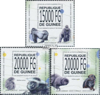 Guinea 10121-10123 (kompl. Ausgabe) Postfrisch 2013 Affen - Guinea (1958-...)