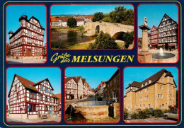 73935574 Melsungen_Fulda Motive Altstadt Fachwerkhaeuser Brunnen Schloss Bruecke - Melsungen