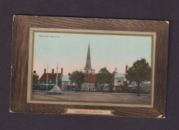 ENGLAND - Higham Ferrers Market Square Vintage Used Postcard As Scans (Previously Mounted) - Northamptonshire