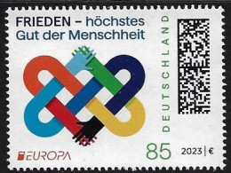 ALEMANIA /GERMANY /DEUTSCHLAND  - EUROPA-CEPT 2023 -"LA PAZ, EL MAYOR VALOR DE LA HUMANIDAD".- SERIE De 1 V. - N - 2023