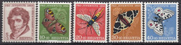 SCHWEIZ  618-622,  Postfrisch **, Pro Juventute 1955, Insekten - Nuovi