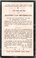 Bidprentje De Pinte - Van Beversluys Joannes (1870-1934) Hoekplooi - Santini