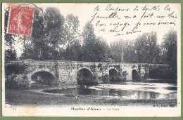 CPA Dos Précurseur - CREUSE - MOUTIER D'AHUN - LE PONT - - Moutier D'Ahun