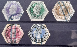 Telegraafzegels : Reeks  3 - 7 / Gestempeld / Yv 140 € - Timbres Télégraphes [TG]