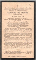 Bidprentje Deurne - De Deyne Edward (1873-1929) - Andachtsbilder