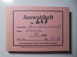 Auswahlheft Nr. 647 31 Blätter 196 Briefmarken Xx, X Österreich Ca. 1892-1987/Mi Nr. 51-1893, Unvollstän - Nuovi