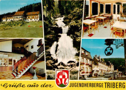 73935366 Triberg Jugendherberge Treppenaufgang Wasserfall Gastraum Ortspartie - Triberg