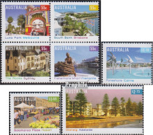 Australien 3066-3069 Viererblock, 3070-3072 (kompl.Ausg.) Postfrisch 2008 Fußgängerzonen - Mint Stamps