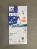 England V Ivory Coast 2021-22 Match Ticket - Tickets & Toegangskaarten