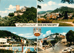 73935224 Biedenkopf_Lahn Schloss Panorama Schwimmbad Strassenpartie - Biedenkopf