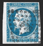 France-Yvert N°14A Oblitéré-Variété-Filet Gauche Absent - 1853-1860 Napoleone III