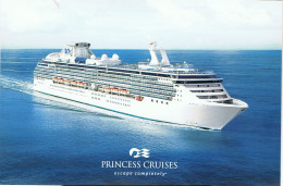 Cruise Ship Island Princess. Princess Cruises. Official Postcard. - Steamers