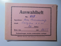 Auswahlheft Nr. 958 Von 1988 8 Blätter 18 Briefmarken Xx Belgien 1914-1982/Mi Nr. 103 I- - Sammlungen