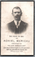 Bidprentje Elverdinge - Maricau Achiel (1865-1934) - Santini