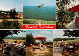 73936541 Ruedesheim_am_Rhein Ponyhof Landgut Ebental Panorama Terrasse Flugplatz - Rüdesheim A. Rh.