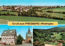 73936528 Presberg_Rheingau_Ruedesheim Fliegeraufnahme Kirche Fachwerkhaus Panora - Rüdesheim A. Rh.
