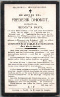 Bidprentje Elversele - Dhondt Frederik (1838-1918) - Santini