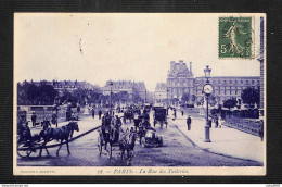 75 - PARIS - 01è - La Rue Des Tuileries - 1907 - (peu Courante Dans Cette Couleur) - Arrondissement: 01