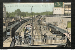 75 - PARIS - 17è - Gare De Courcelles-Ceinture - Les Quais - 1907 - (peu Courante) - Arrondissement: 17