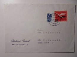 Alliierte Besetzung (Zwangszuschlagsmarken) (1954) /Mi Nr. 8 Und Bundesrepublik Deutschland (1955) /MiNr. 208 Auf Brief - Briefe U. Dokumente