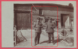 Briquenay Ardennes - Carte Photo : Soldats Allemands Devant La Komandantur - Guerre De 1914-18. - Sonstige & Ohne Zuordnung