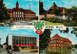 73936313 Herne__Westfalen Rathaus Am Bahnhof Stadtbad Schloss Strunkede - Herne