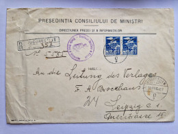 Romania. Large Cover To Leipzig Germany. - Altri & Non Classificati