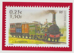 PAP Entier Postal Validité Internationale La Poste 2022 Légendes Du Rail Le Train Crampton - PAP : Altri (1995-...)