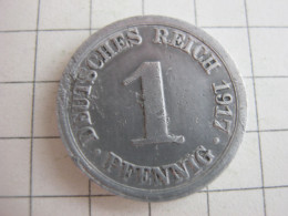 Germany 1 Pfennig 1917 F - 1 Pfennig